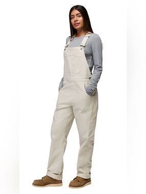 prAna Rock Ridge Overalls Womens Sz Small Black Casual Utility Outdoor Bib Pants